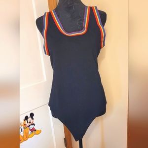Torrid | Women's Black and Rainbow Bodysuit Size 1 (1X)